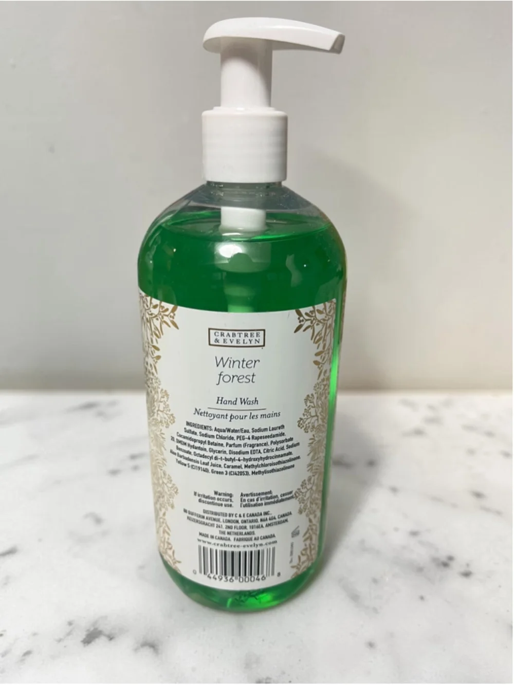 Crabtree & Evelyn Winter Forest Hand Wash Liquid Soap 500mL 16.9 Fl Oz NEW
